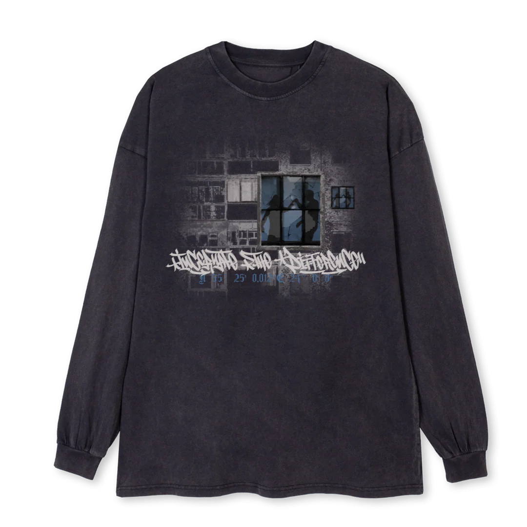 LATS NKLS Vintage Black Oversized LS Tee.