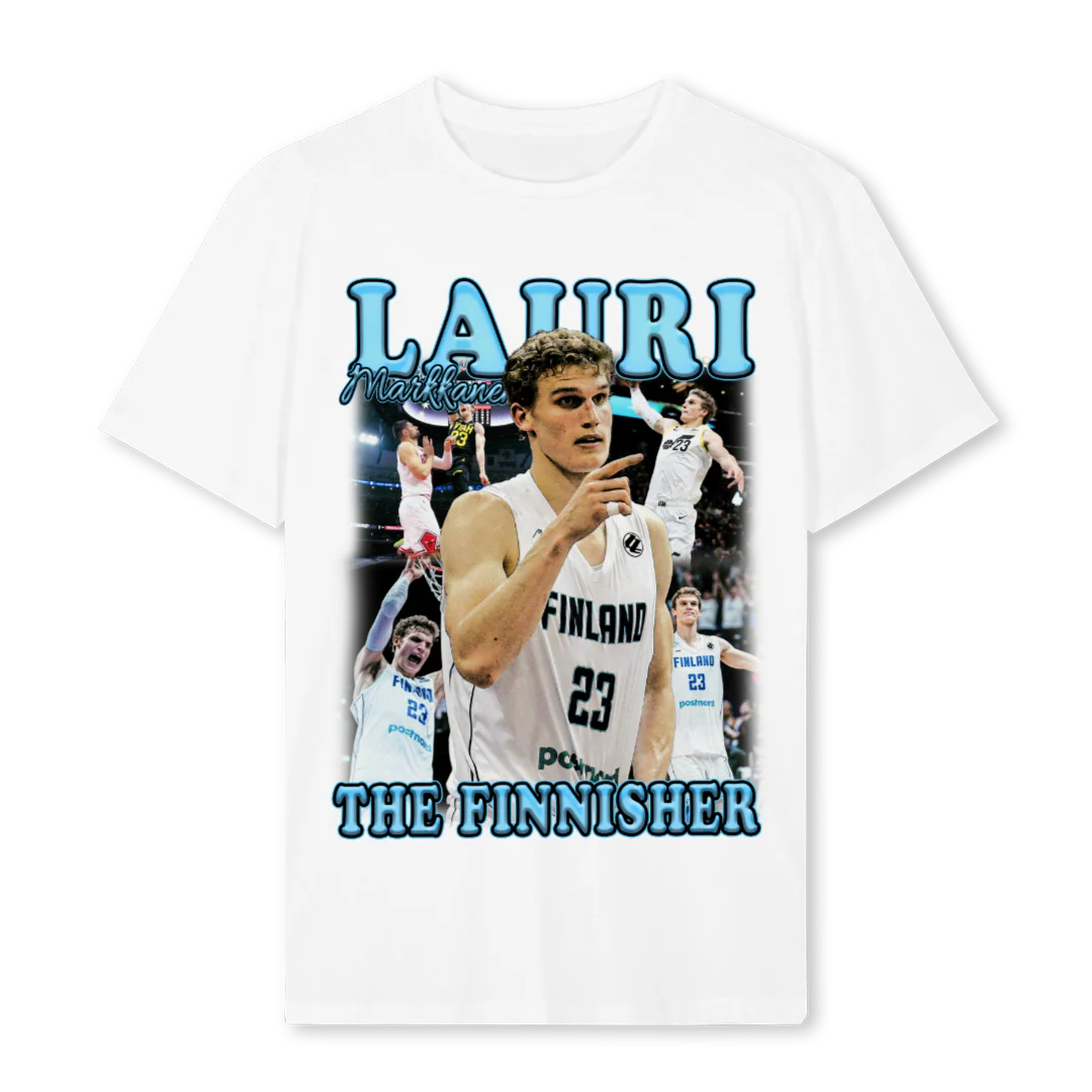 LAURI THE FINNISHER White Regular Tee.