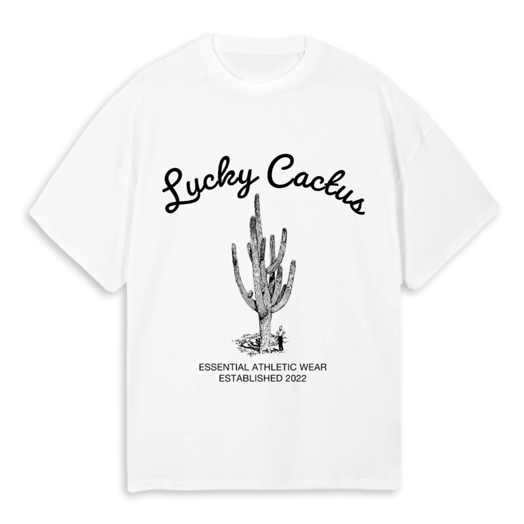 LC FRONT GRAPHIC WHT White Oversized Tee.