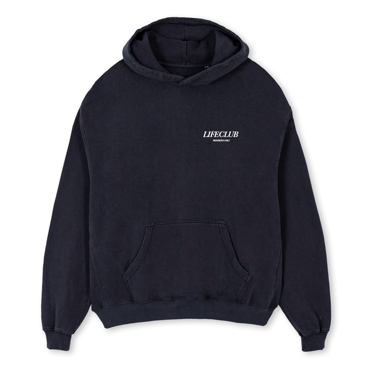 LC  Vintage Black Oversized Hoodie.