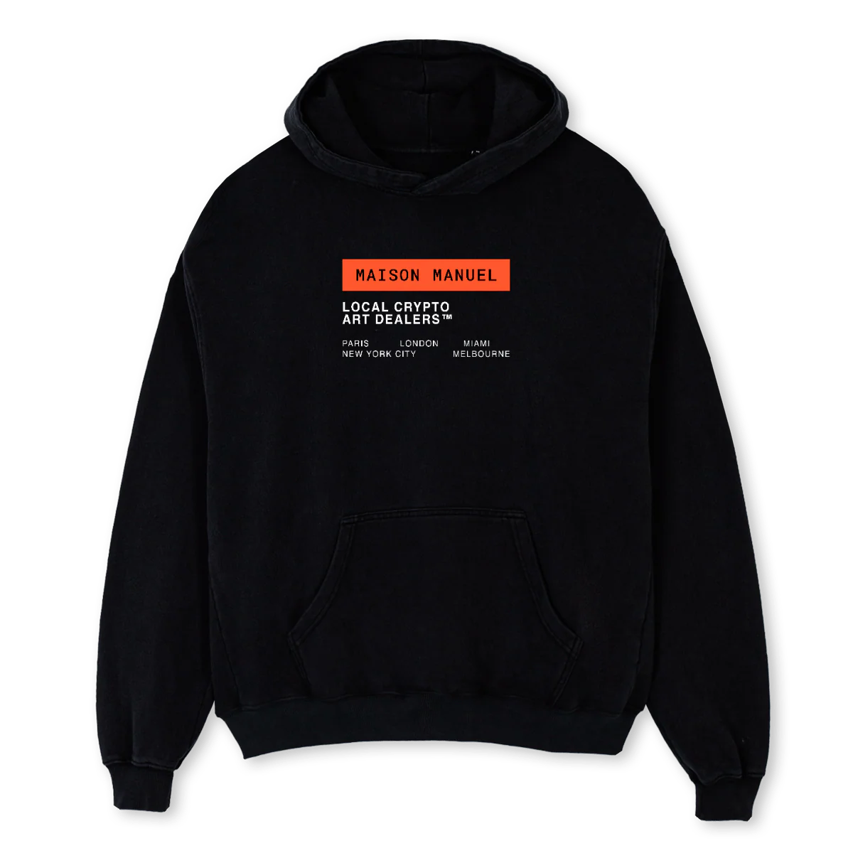 LCAD  Black Oversized Hoodie.