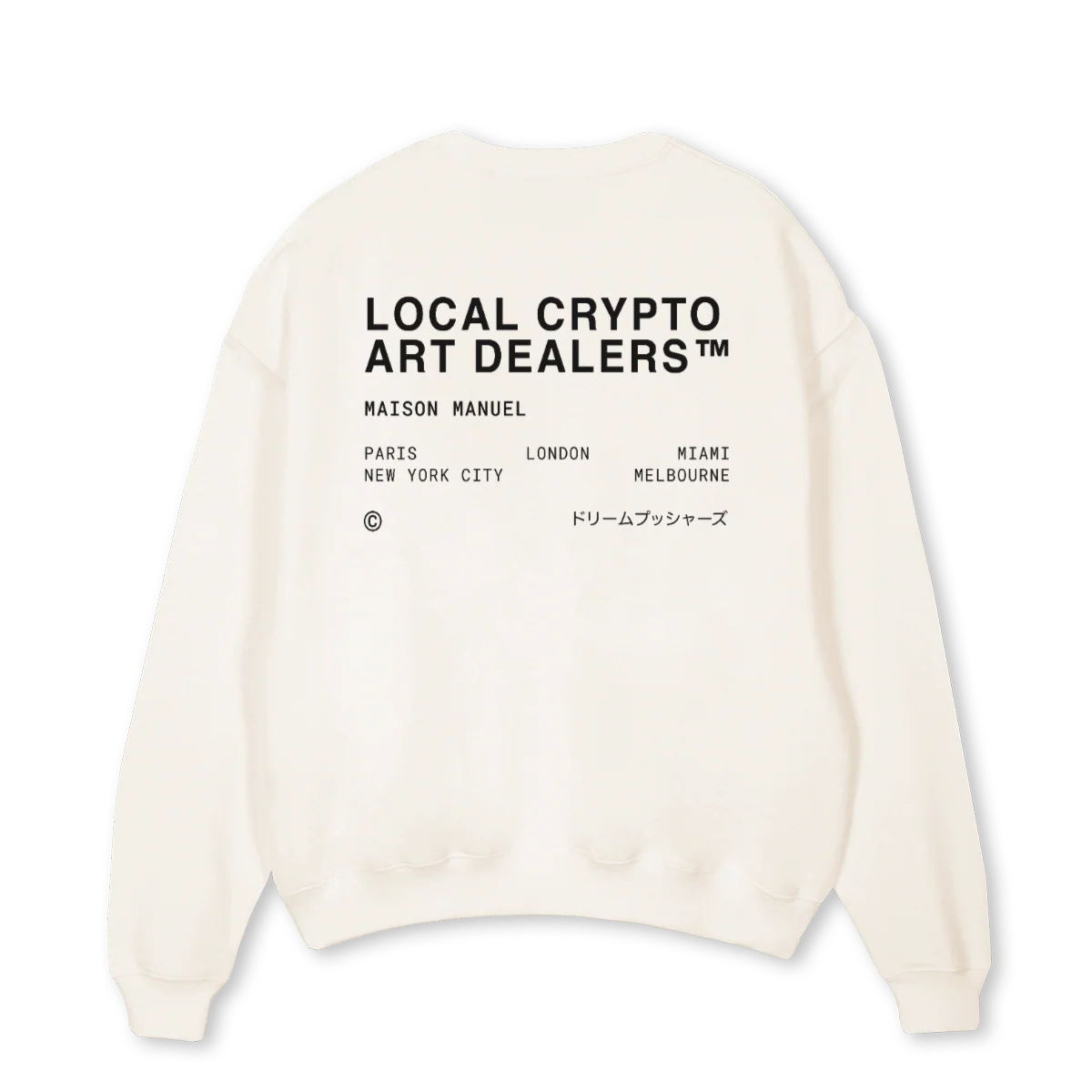 LCADBWSWEAT Vintage White Oversized Crewneck Sweater. - Image 2