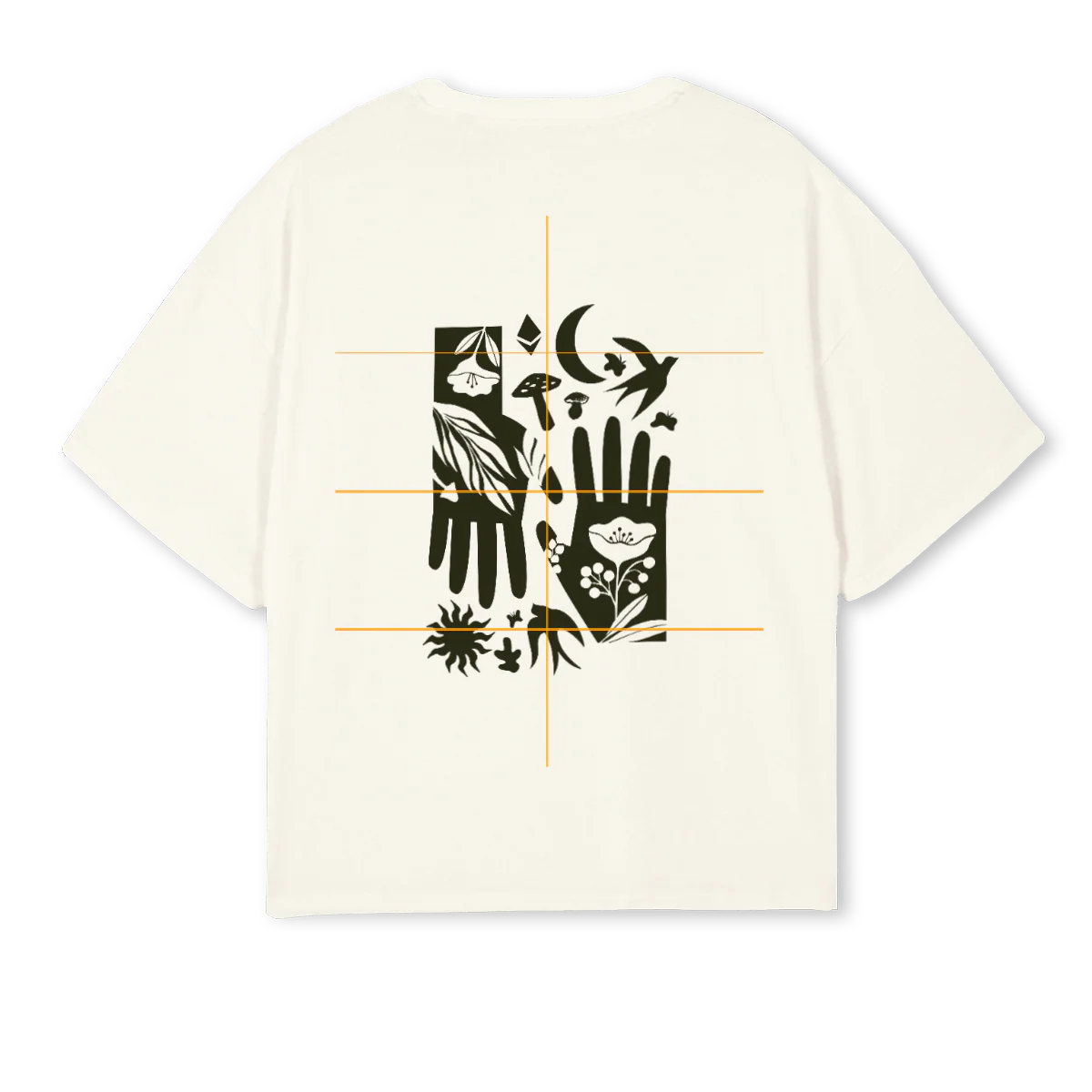 LDCREAM Cream Oversized Boxy Tee. - Image 2
