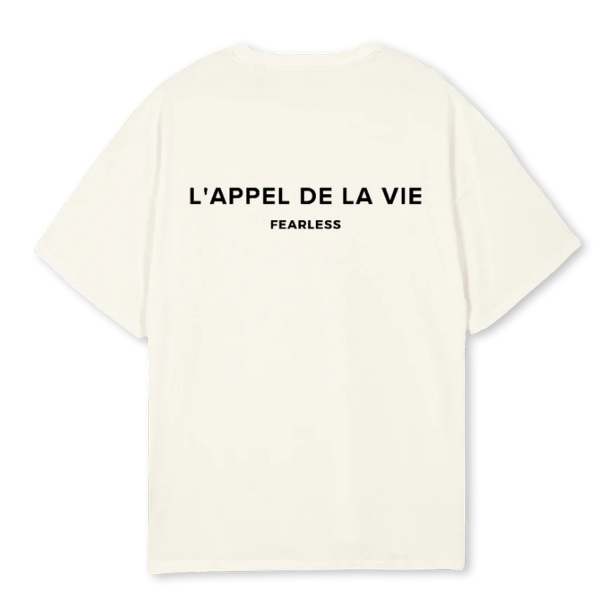 LDLV  Cream Oversized Tee. - Image 2