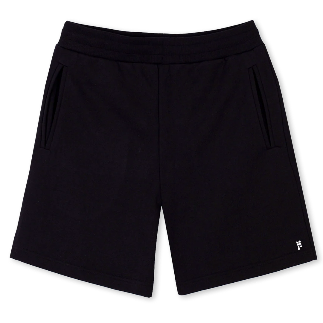 LEFT SIDE LOGOSHORT Black Sweatshorts.
