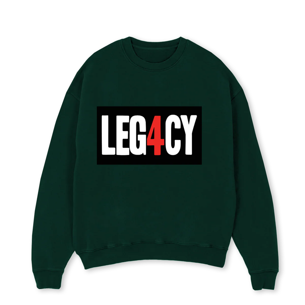 LEG_4 Wild Green Oversized Crewneck Sweater.