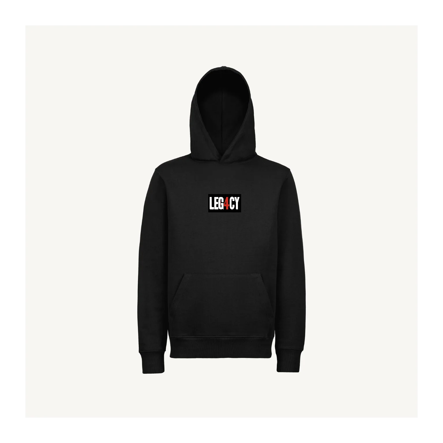 Leg4cy black Black Regular Hoodie.