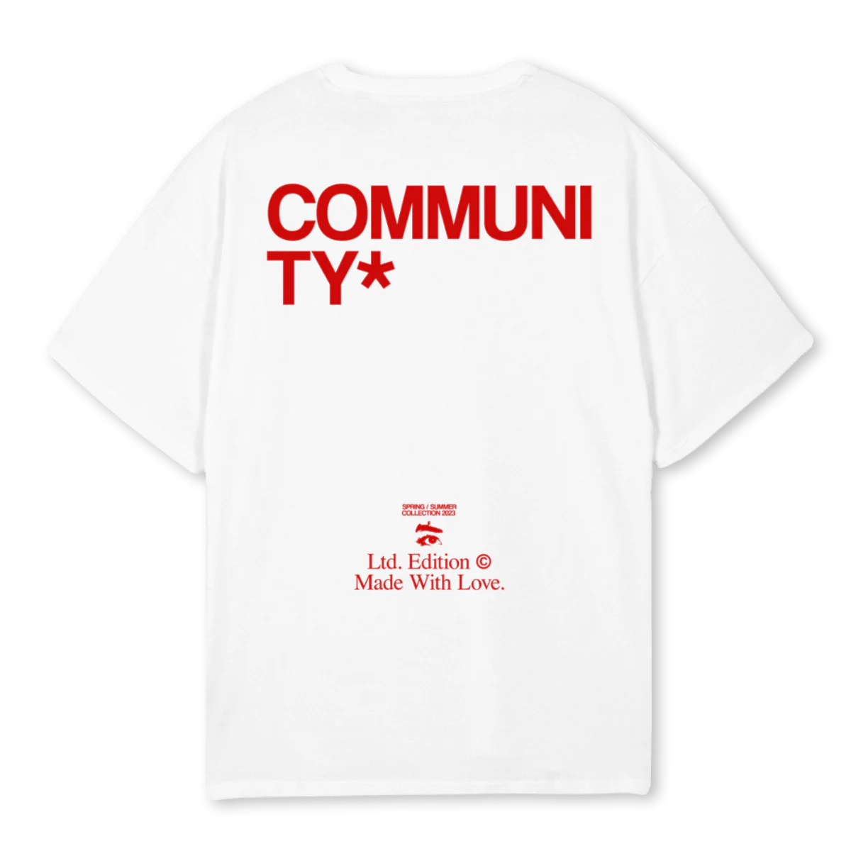LEIKIM COMMUNITY White Oversized Tee. - Image 2