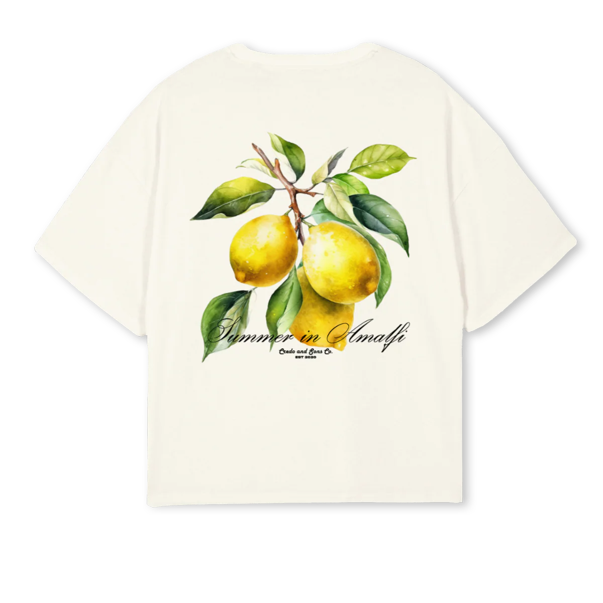 LEMONTEE Cream Oversized Boxy Tee. - Image 2