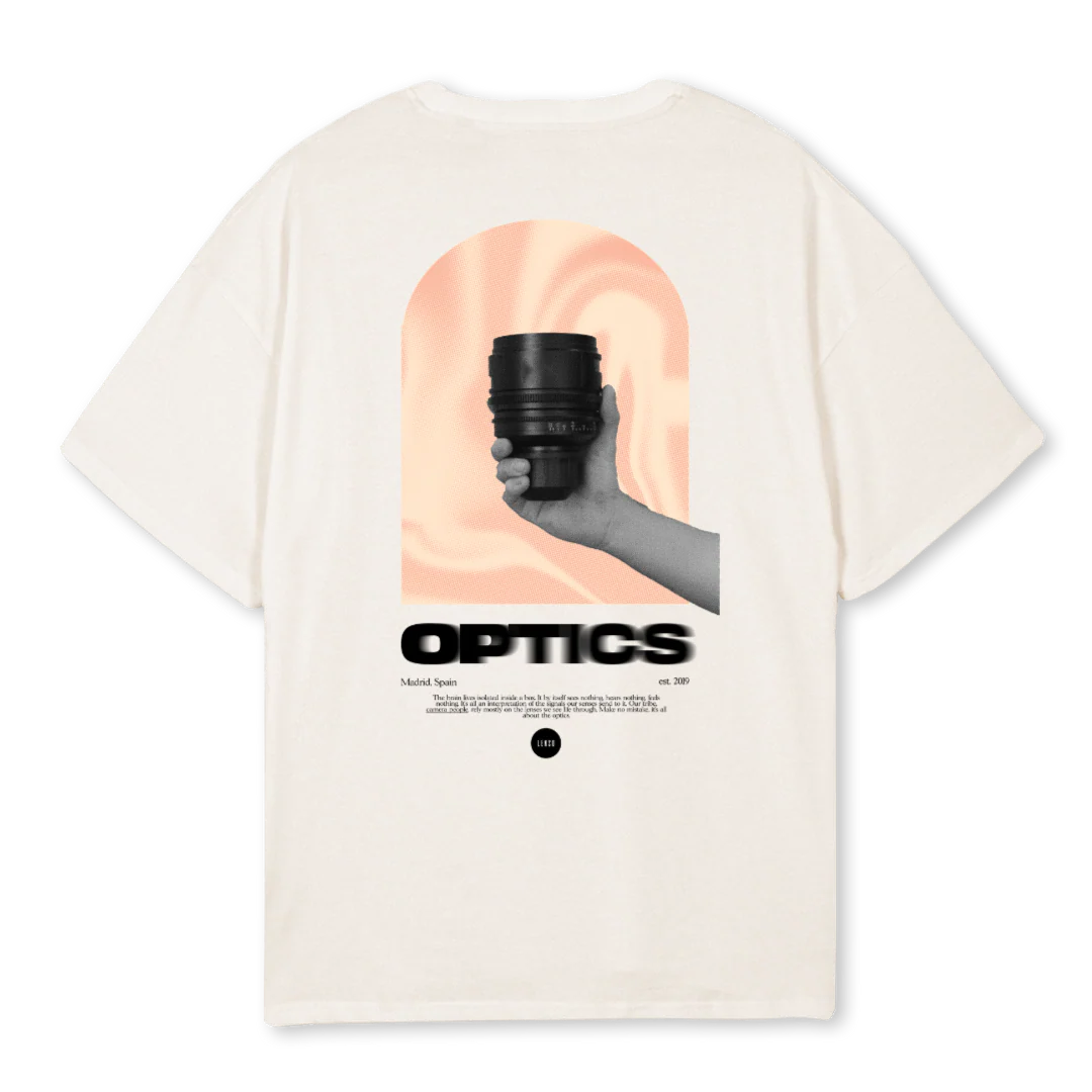 LENSO OPTICS Vintage White Oversized Tee. - Image 2