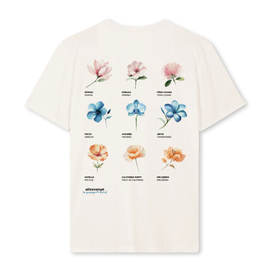 LEPASSEPORTFLORAL Vintage White Regular Tee. - Image 2