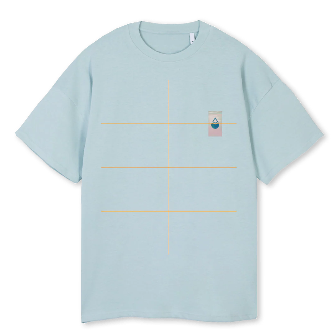 LIDOPOOL Cold Blue Oversized Tee.