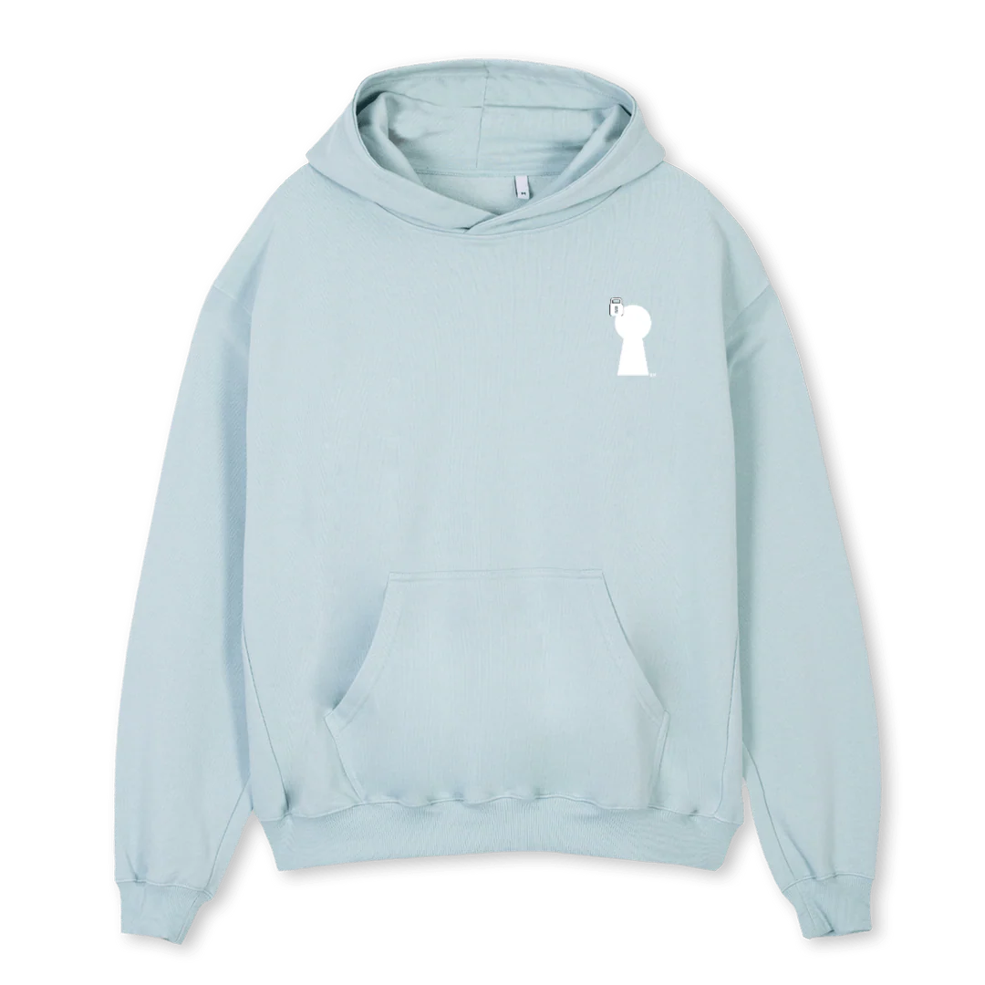 LIGHT BLUE Cold Blue Oversized Hoodie.