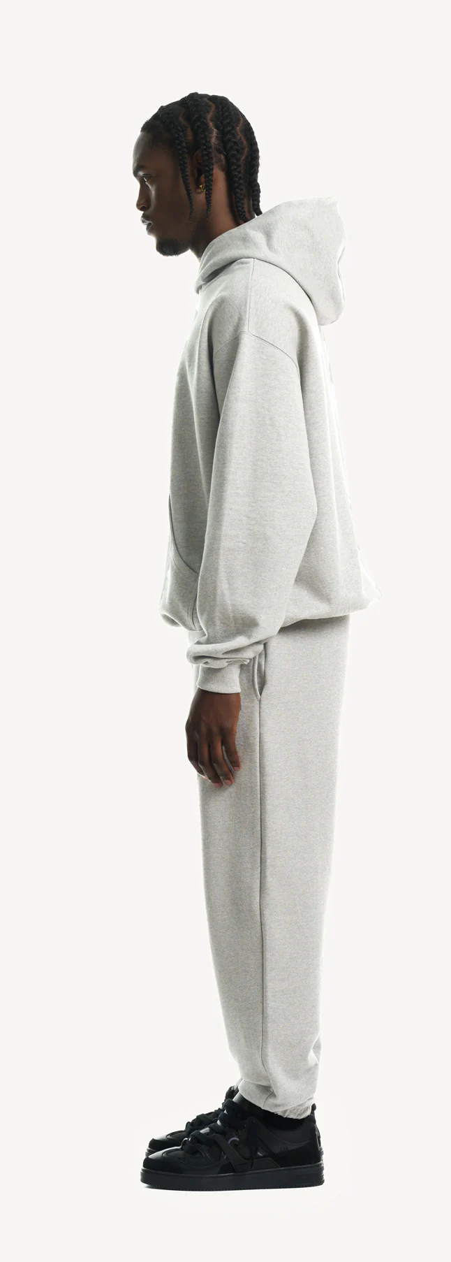 Light Grey Marl Oversized Hoodie. - Image 8