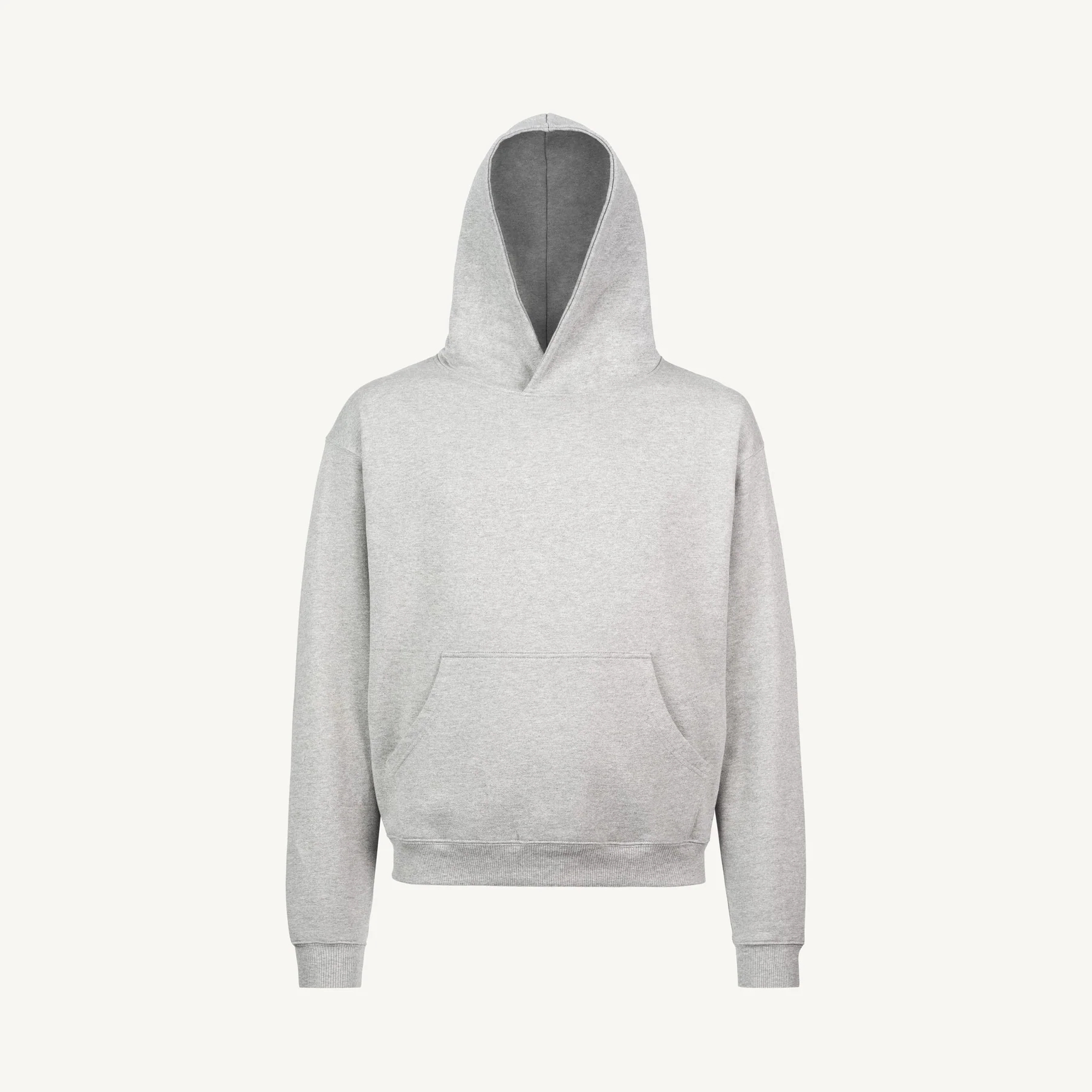 LIght Grey Marl Oversized Hoodie Mockups.