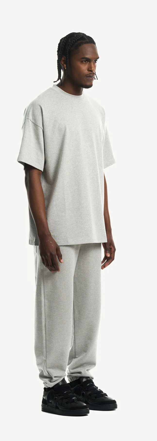 Light Grey Marl Oversized Tee. - Image 3