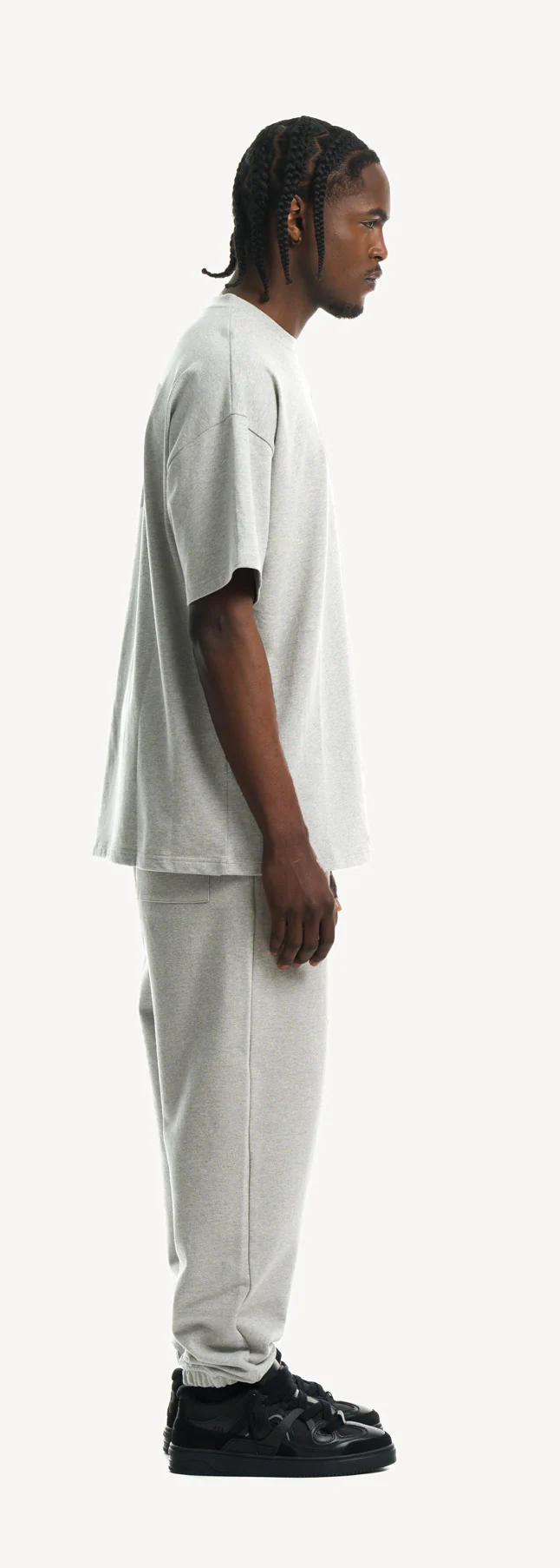 Light Grey Marl Oversized Tee. - Image 4