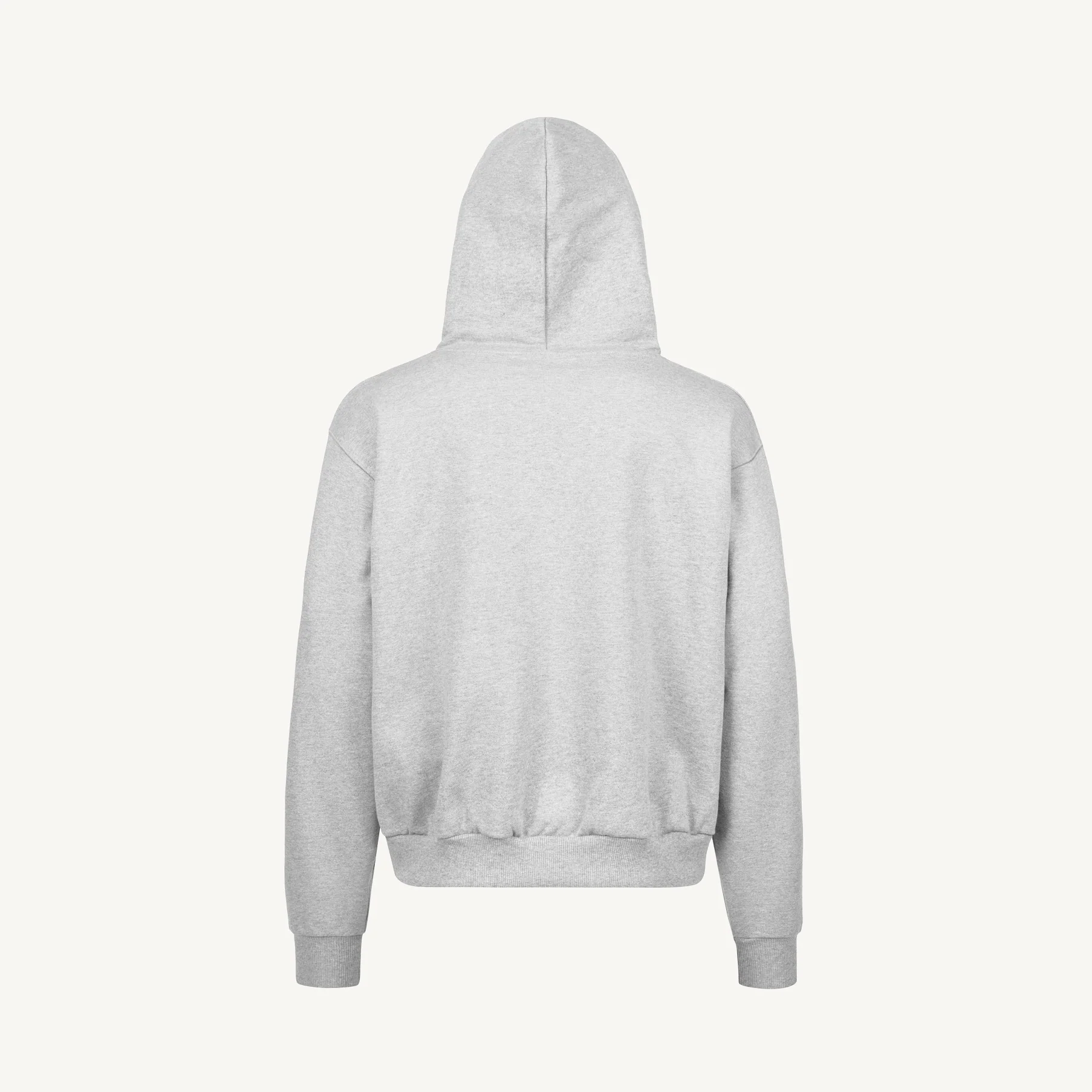 Light Grey Marl Oversized Zipped Hoodie. - Image 10