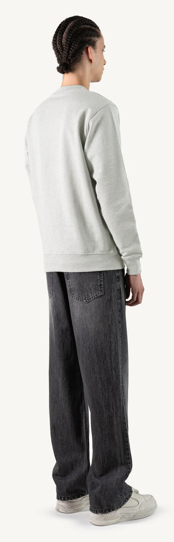 Light Grey Marl Regular Crewneck Sweater. - Image 5