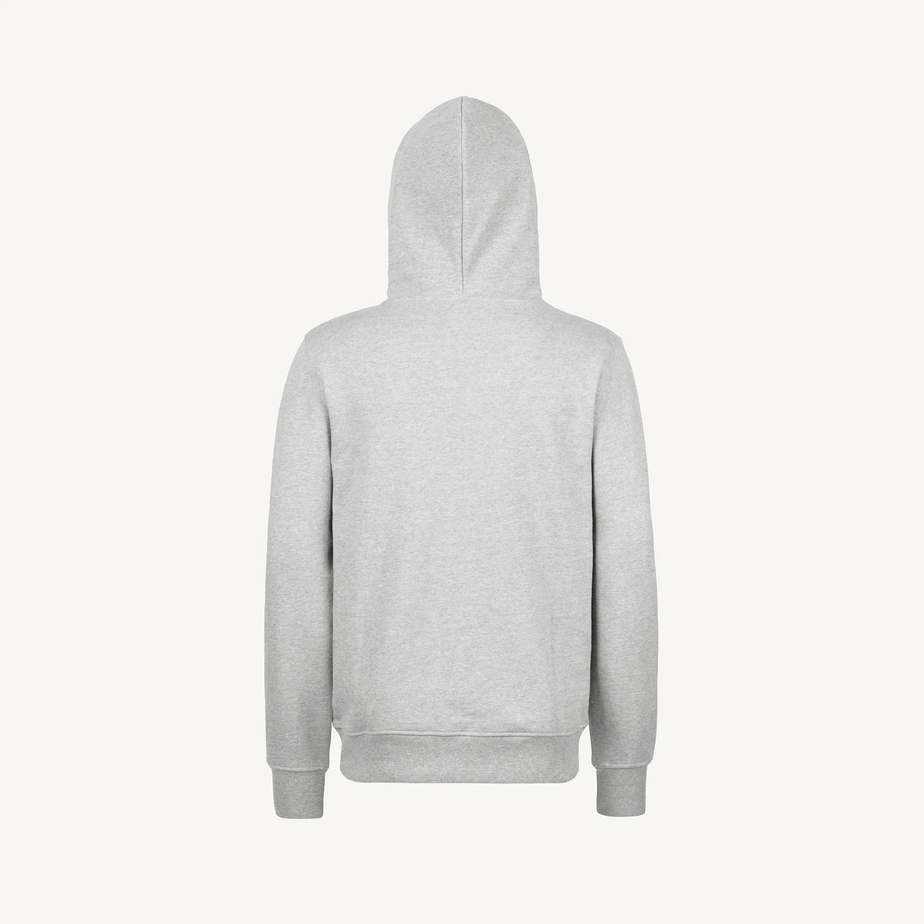 Light Grey Marl Regular Zipped Hoodie. - Image 10