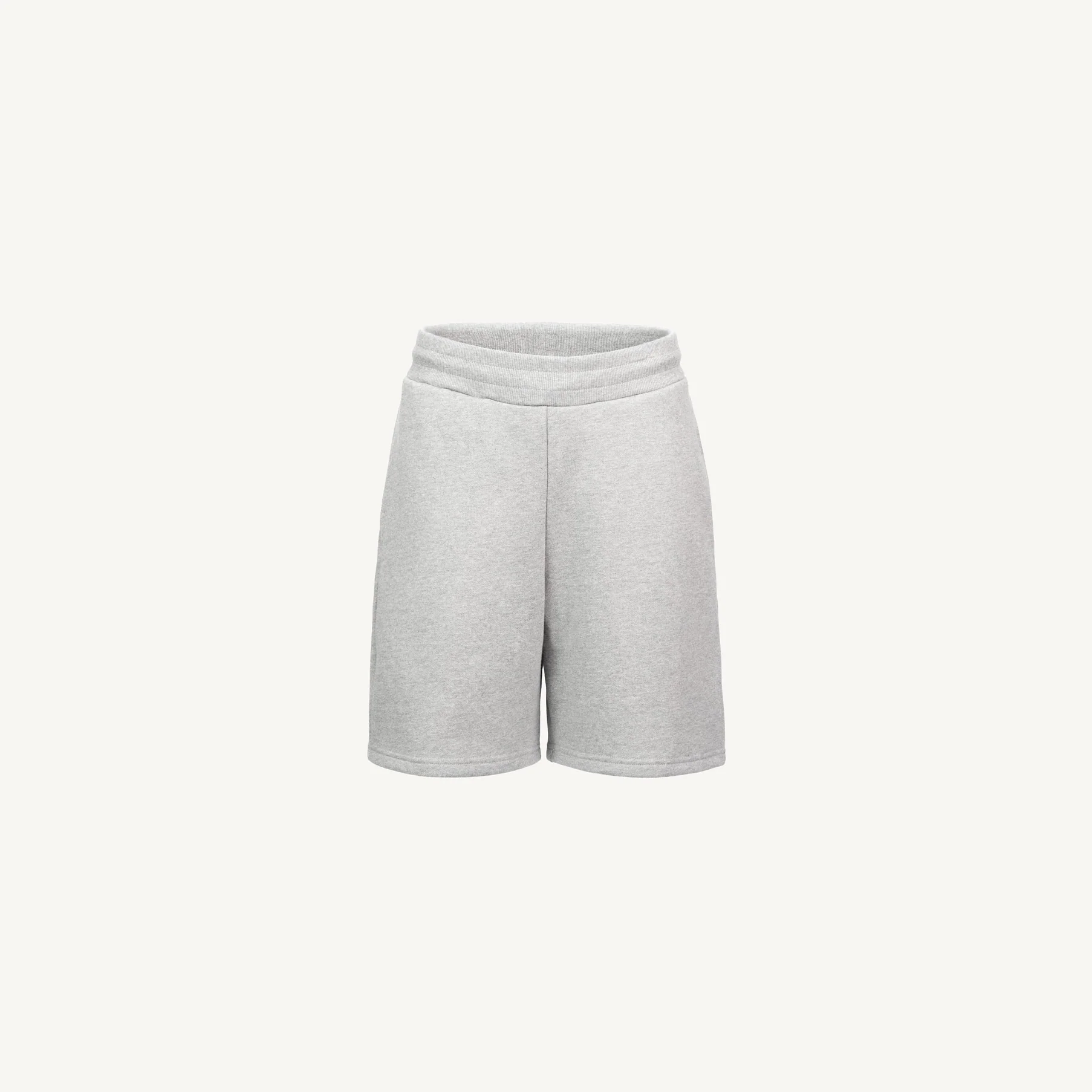 Light Grey Marl Relaxed Sweatshorts Mockups.