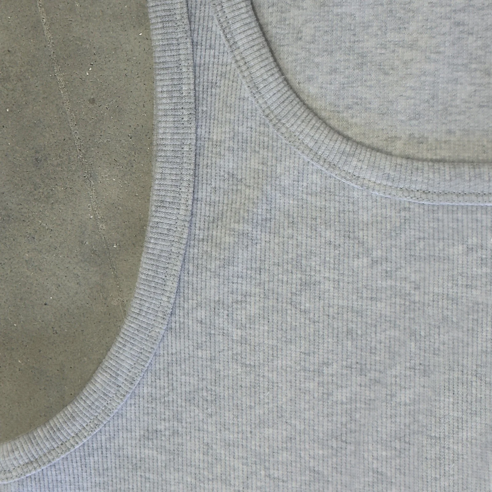 Light Grey Marl Slim Ribbed Tank. - Image 10