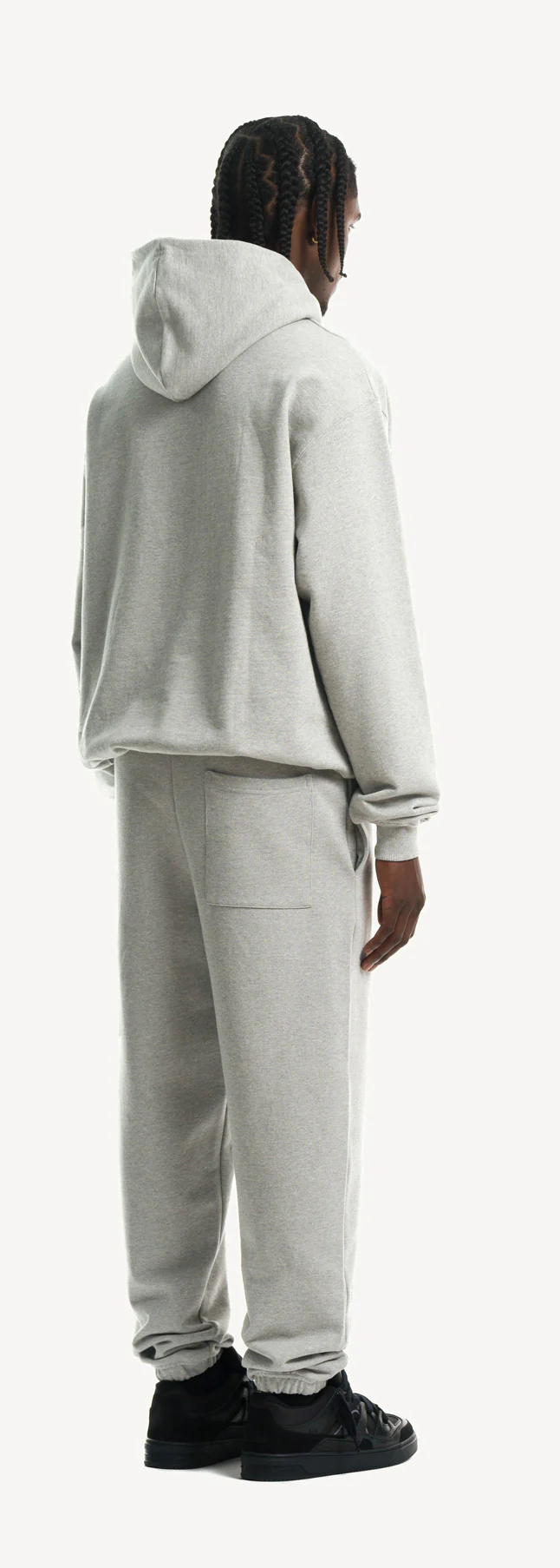 Light Grey Marl Ultra Heavy Oversized Hoodie. - Image 5