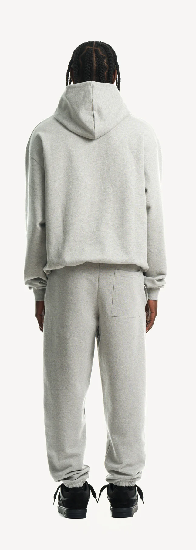 Light Grey Marl Ultra Heavy Oversized Hoodie. - Image 6