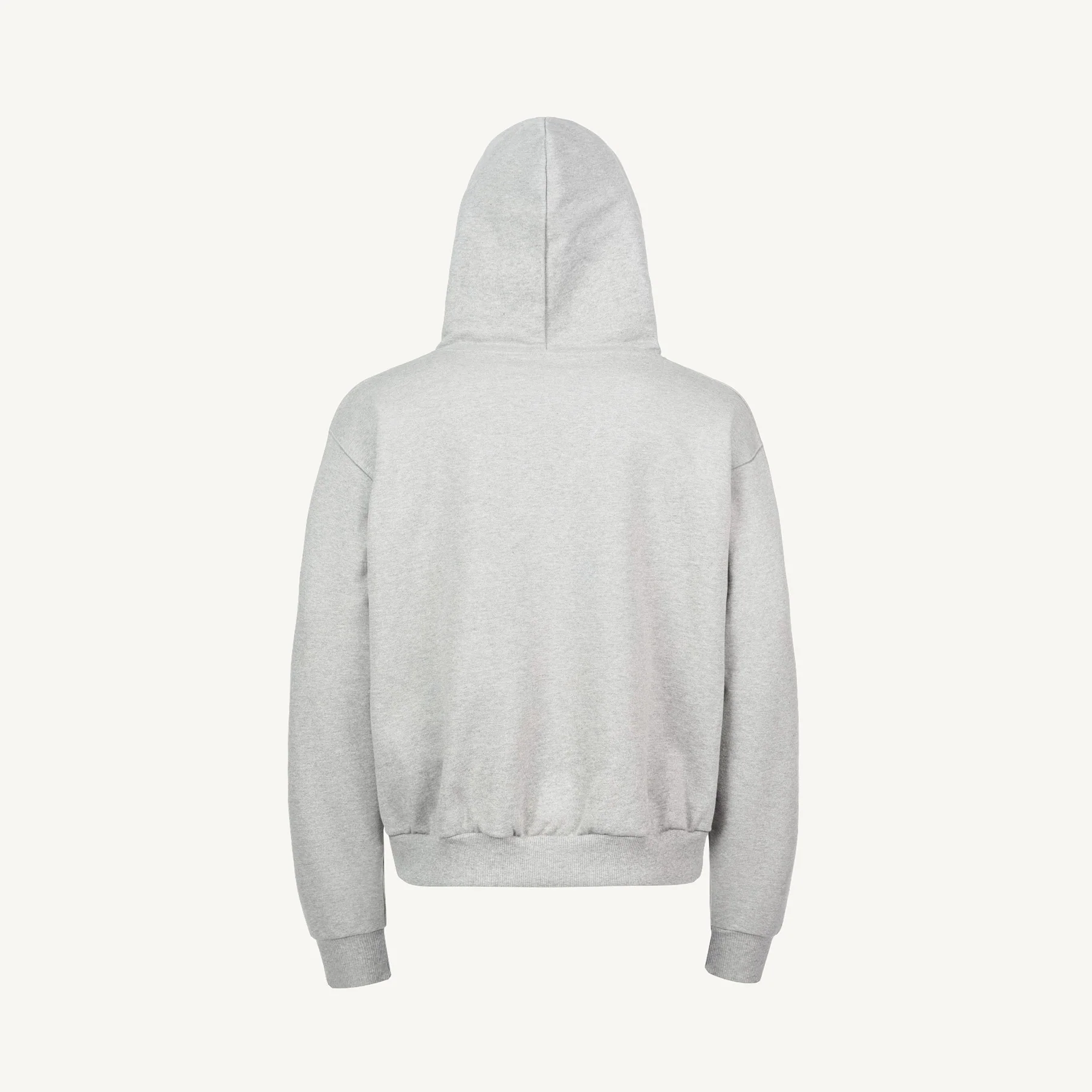 Light Grey Marl Ultra Heavy Oversized Zipped Hoodie. - Image 10