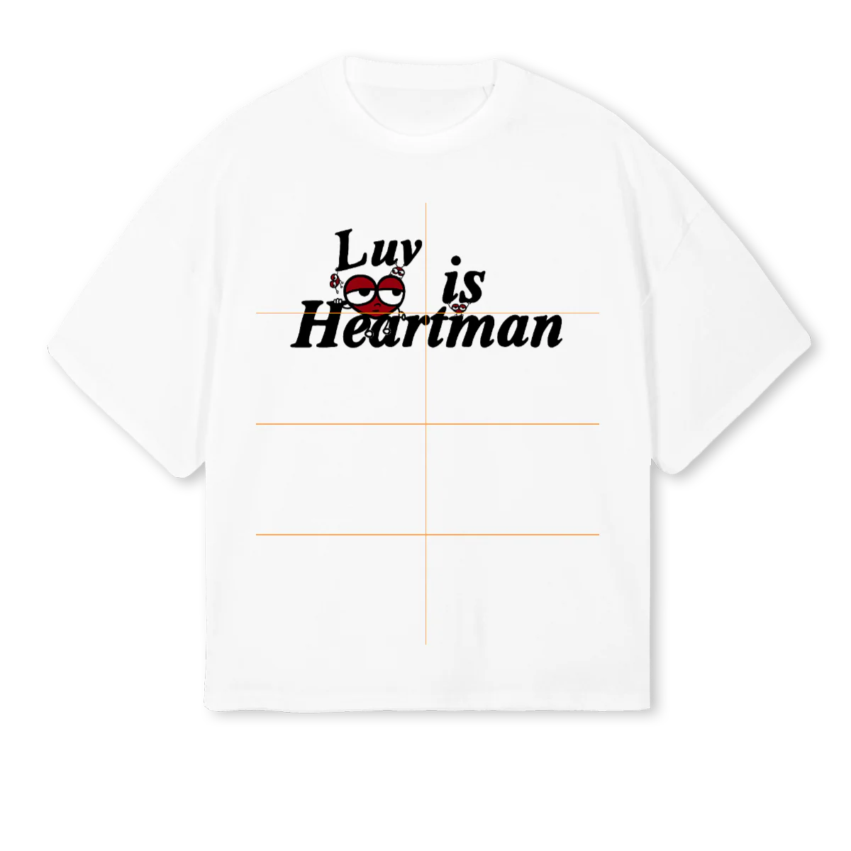 LIHSHIRTONE  White Oversized Boxy Tee.