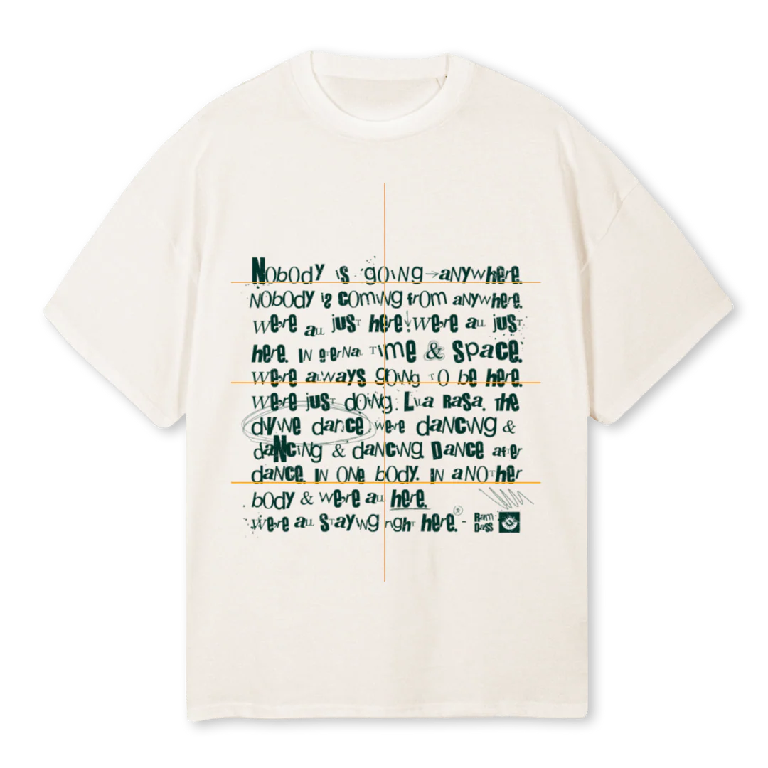 LILA Vintage White Oversized Tee.