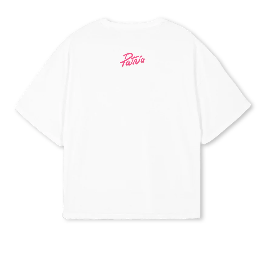LILIESBOXYTEE White Oversized Boxy Tee. - Image 2