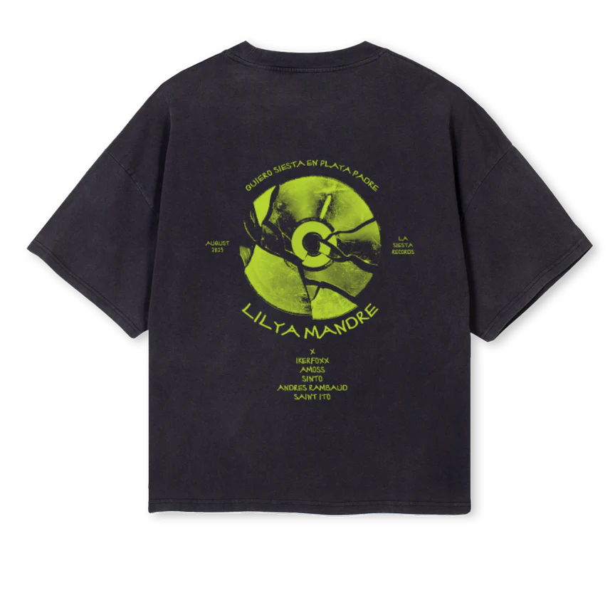 LILYAMANDREDARKGREY Vintage Black Oversized Boxy Tee. - Image 2
