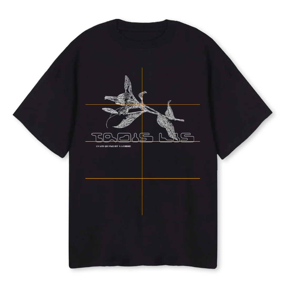 LILYTSHIRTBLACK Black Oversized Tee.