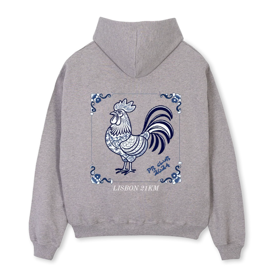 LISHALF Grey Marl Oversized Hoodie. - Image 2