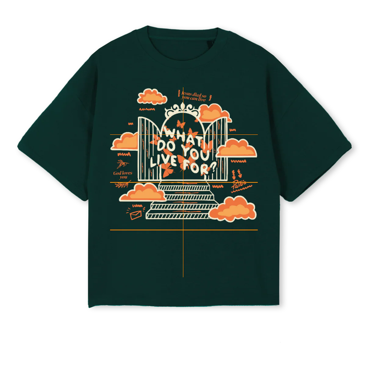 LIVEFORGREEN Wild Green Oversized Boxy Tee.