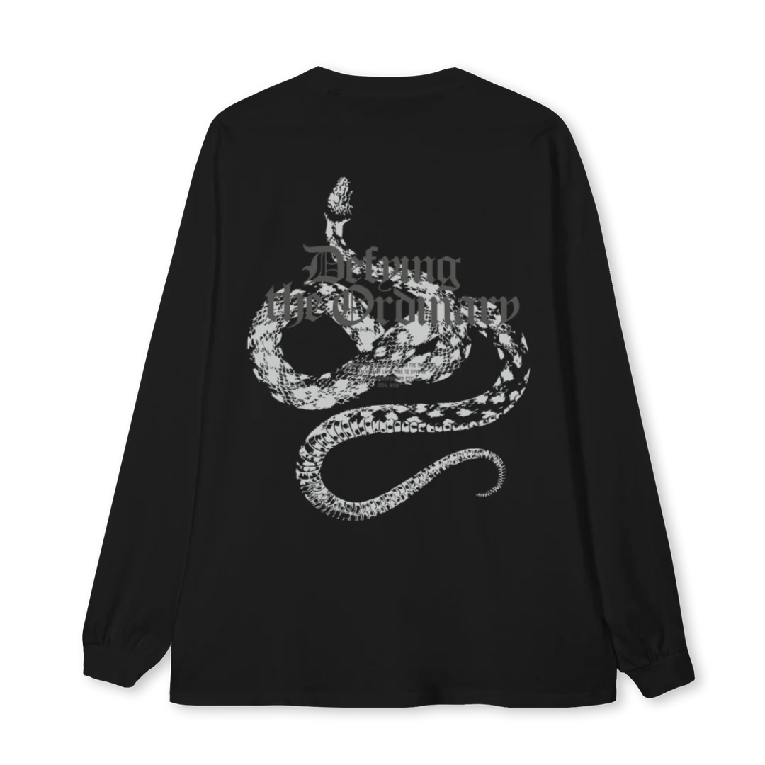LIVELOUIDSHIRT Black Oversized LS Tee. - Image 2