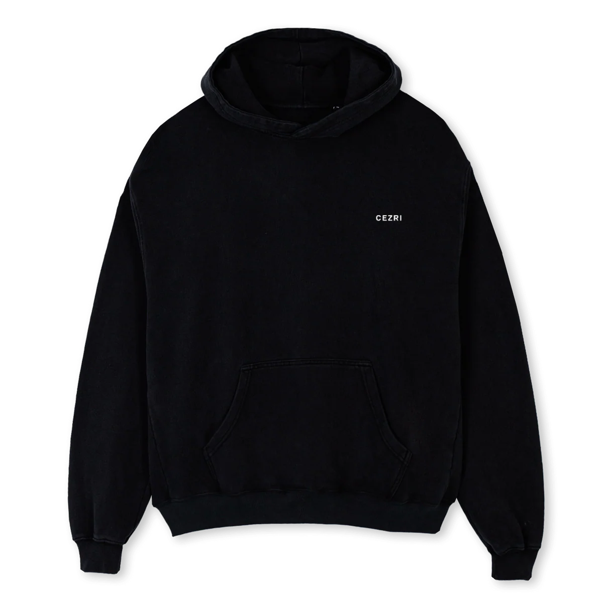 LLBLACKHHH Black Oversized Hoodie.