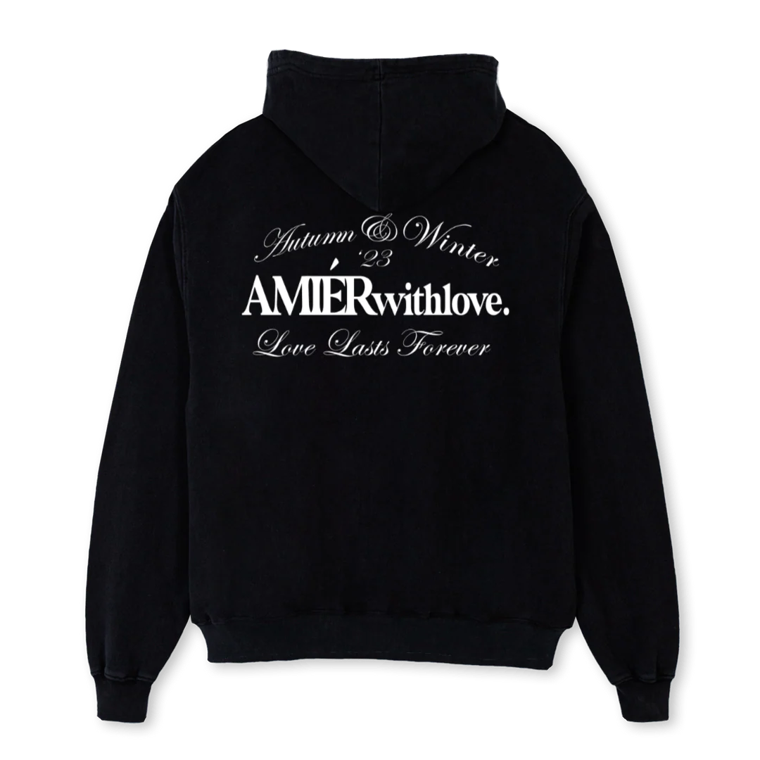 LLH Black Oversized Zipped Hoodie. - Image 2