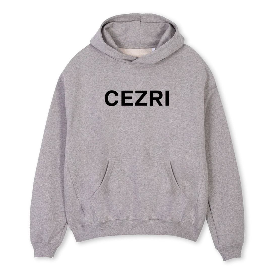 LLVGREYHOT Grey Marl Oversized Hoodie.