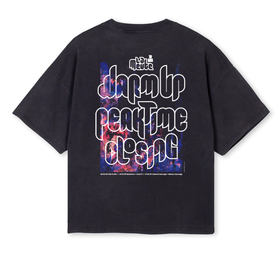 LMBIRTHDAY Vintage Black Oversized Boxy Tee. - Image 2