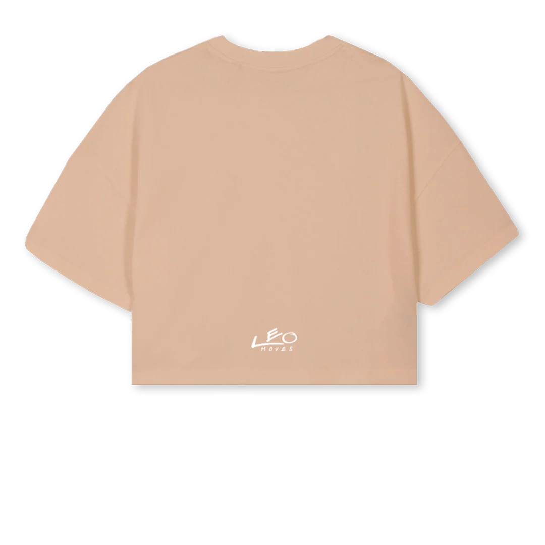 LMCROPONE Croissant Cropped Oversized Tee. - Image 2