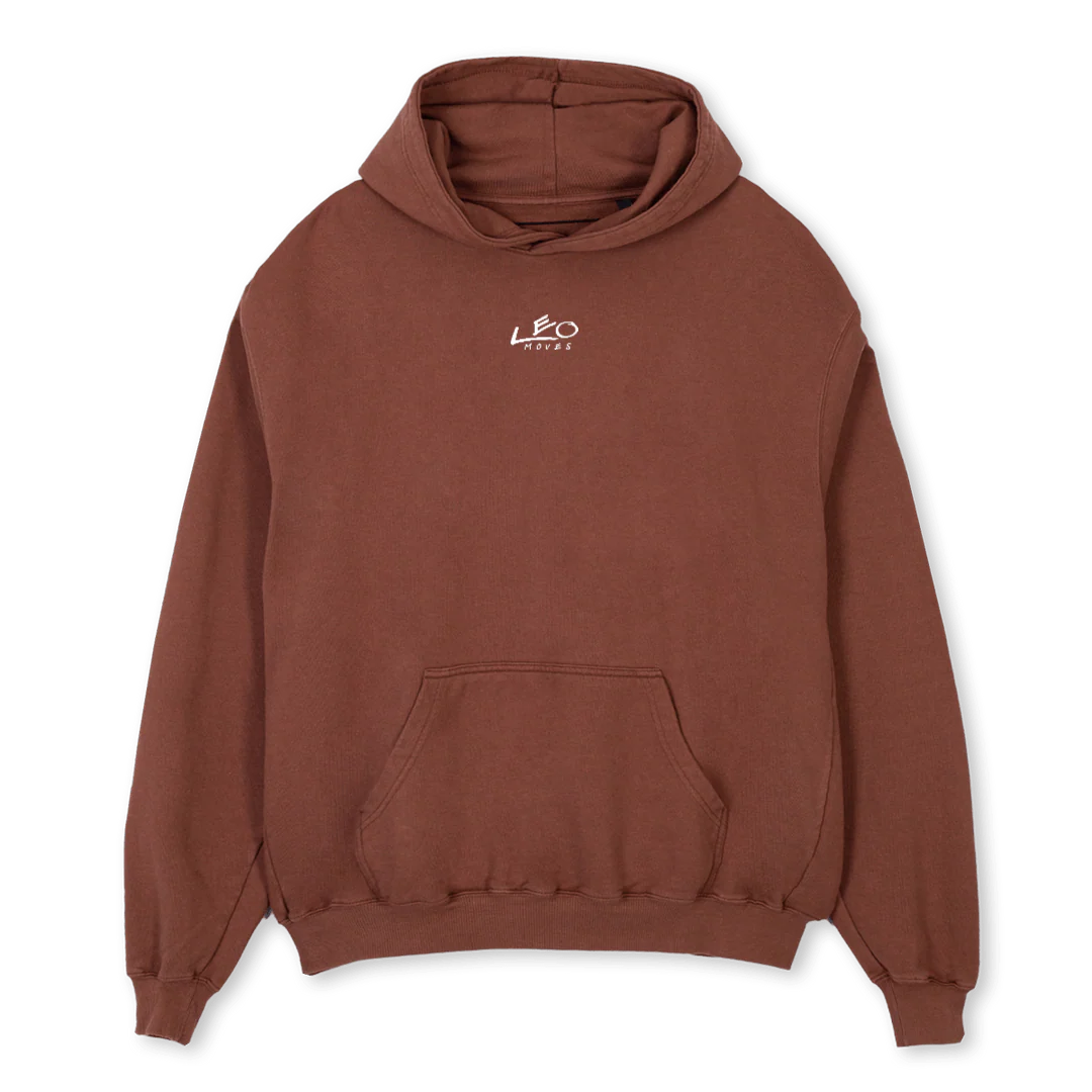 LMHOODIEONE Vintage Brown Oversized Hoodie.