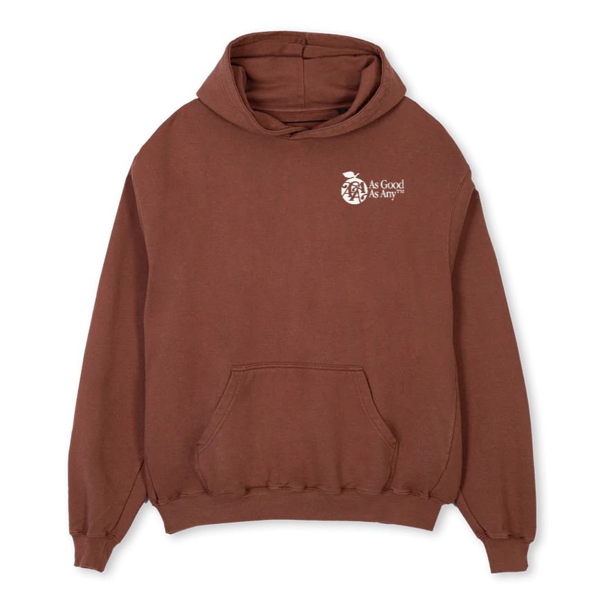 AGAAAPLE2_COLOUR Vintage Brown Oversized Hoodie