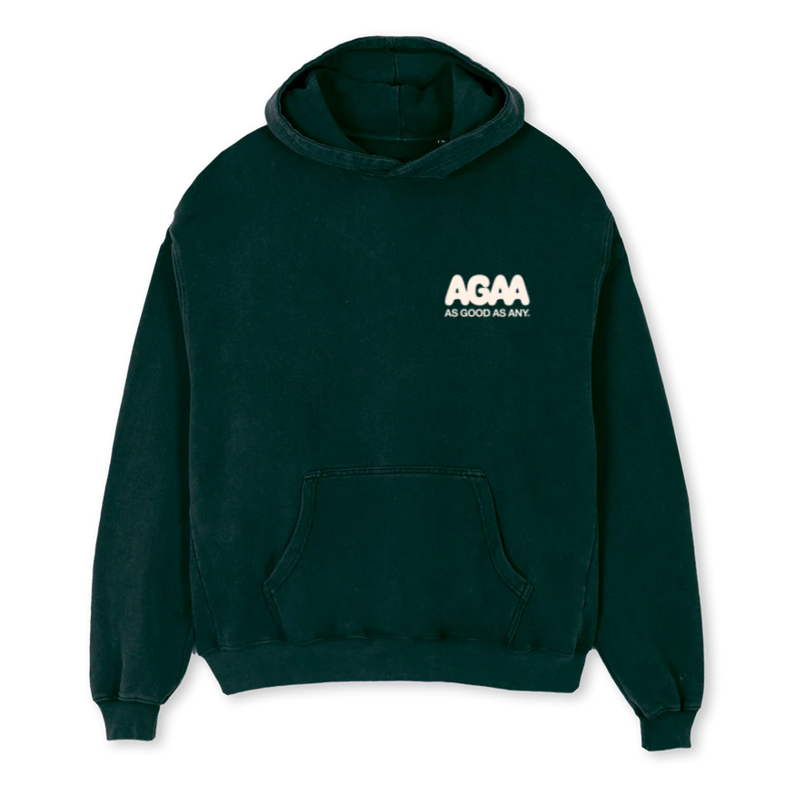 AGAAPUZZLE Wild Green Oversized Hoodie