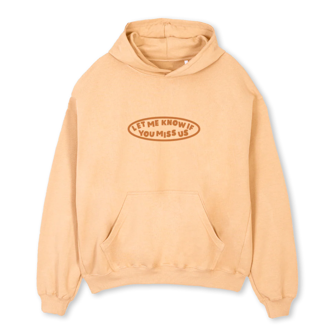 LMKIYMUTWO Sand Oversized Hoodie.