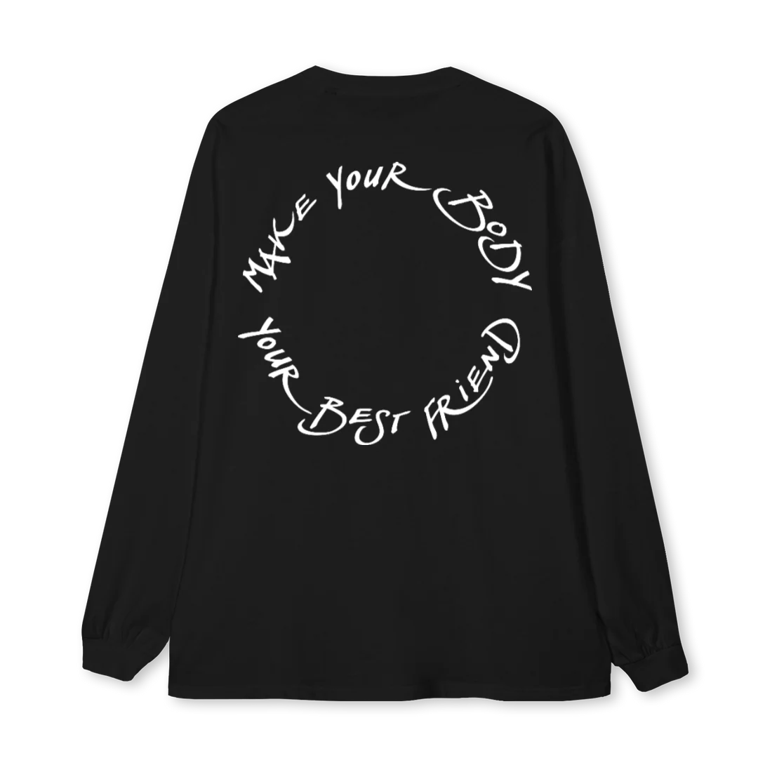 LMLONGSHIRTONE Black Oversized LS Tee. - Image 2