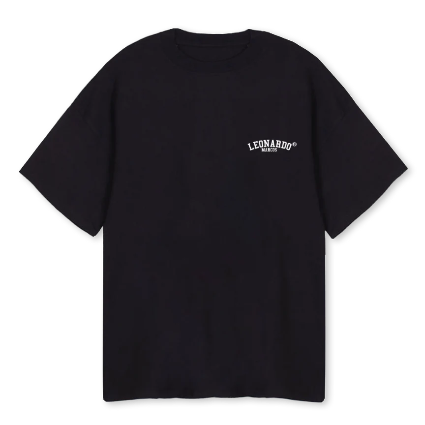 LMOGBASIC Black Oversized Tee.