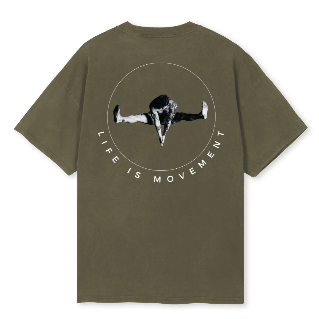 LMTSHIRTFIVE Vintage Olive Oversized Tee. - Image 2