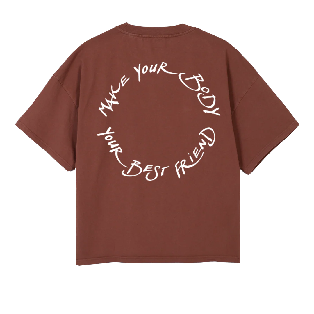 LMTSHIRTFOUR Vintage Brown Oversized Boxy Tee. - Image 2